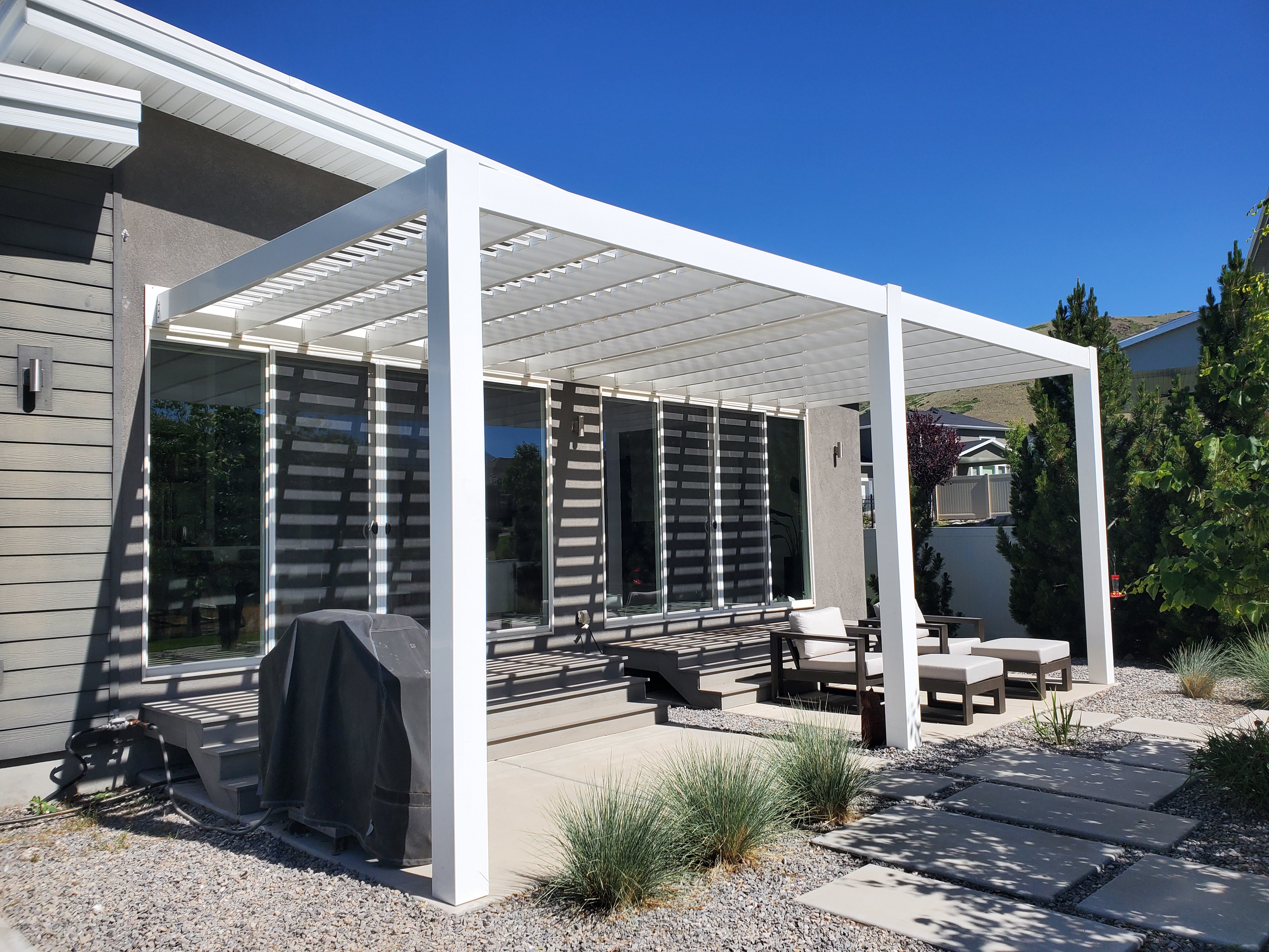 Modern Attached Pergolas