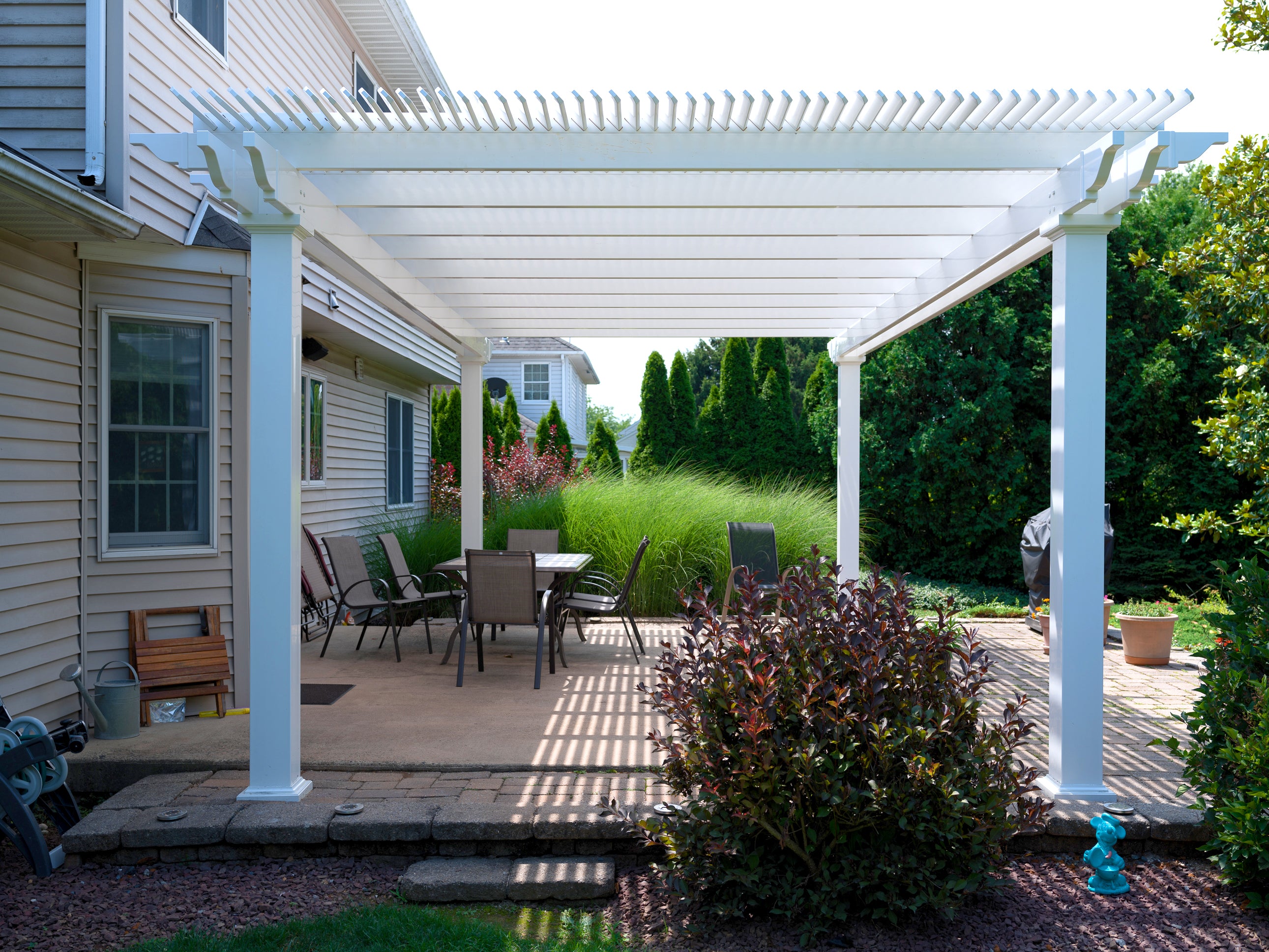 Traditional 15-Ft Deep Free-Standing Pergola Kit by Desired Width