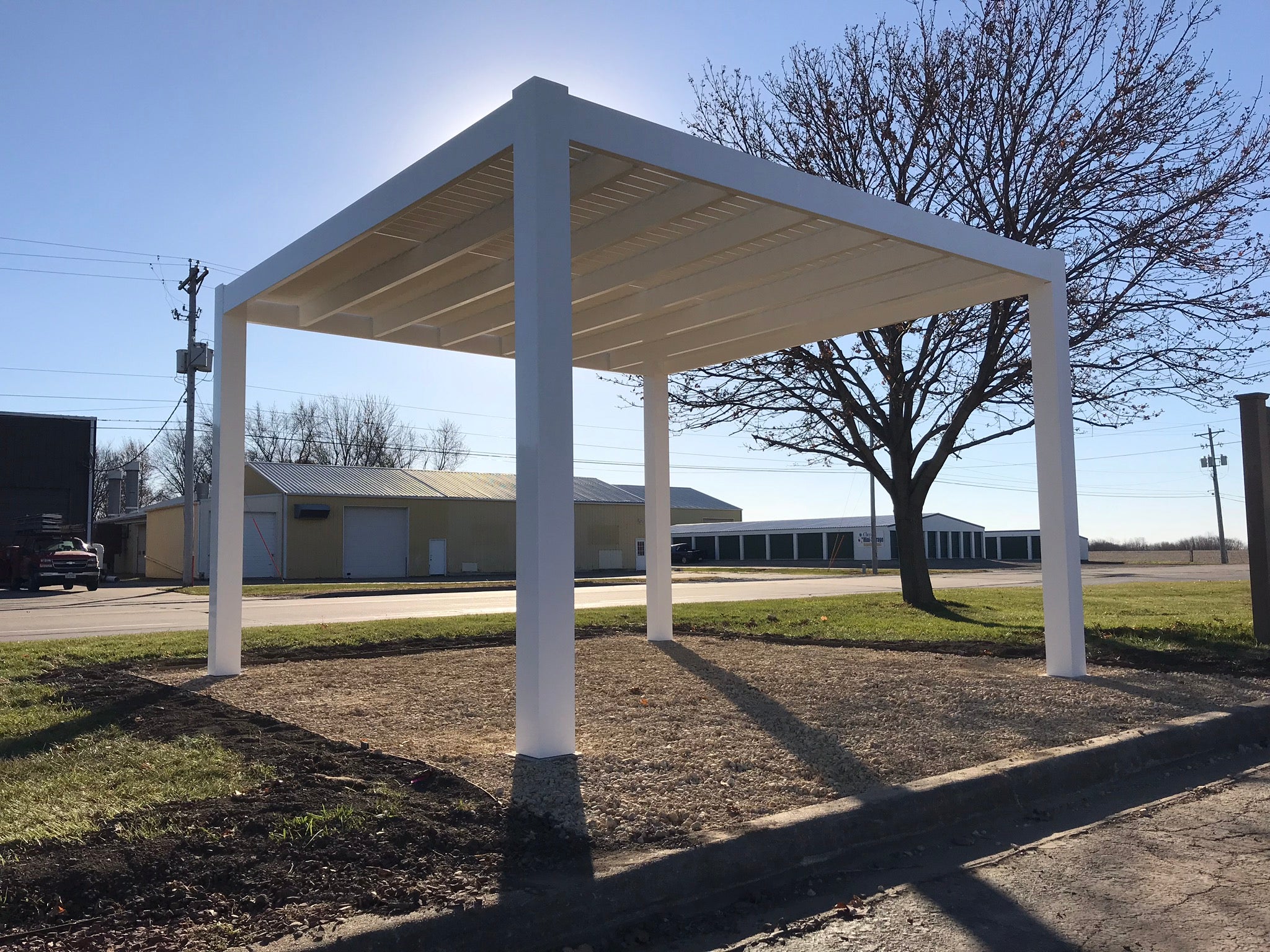 Modern 9-Ft Deep Free-Standing Pergola Kit by Desired Width