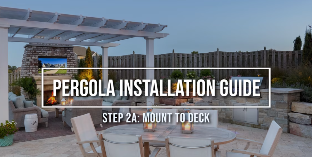 Load video: Pergola Installation-Step 2a - Install Post Mount to Deck