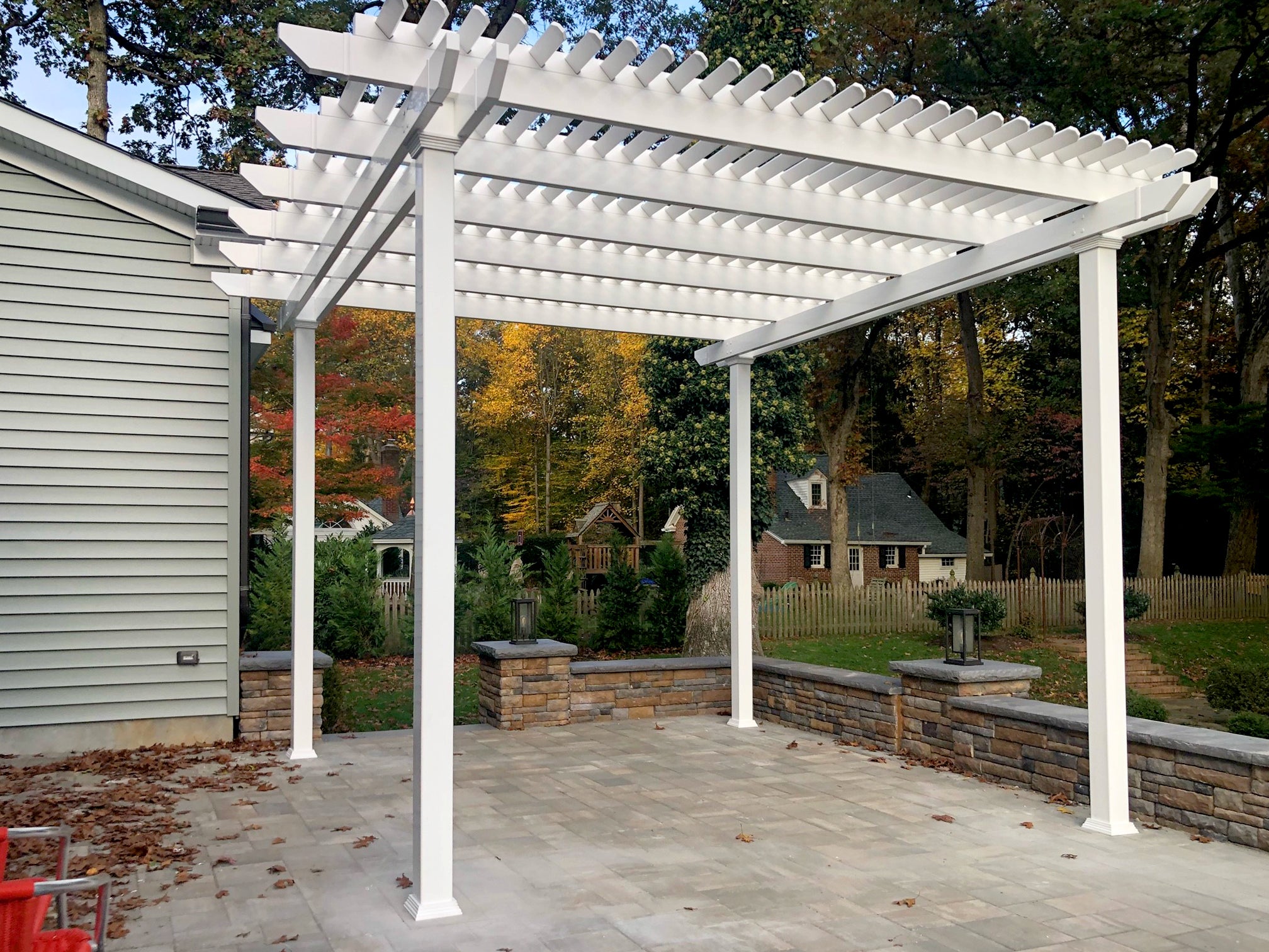 Traditional 15-Ft Deep Free-Standing Pergola Kit by Desired Width