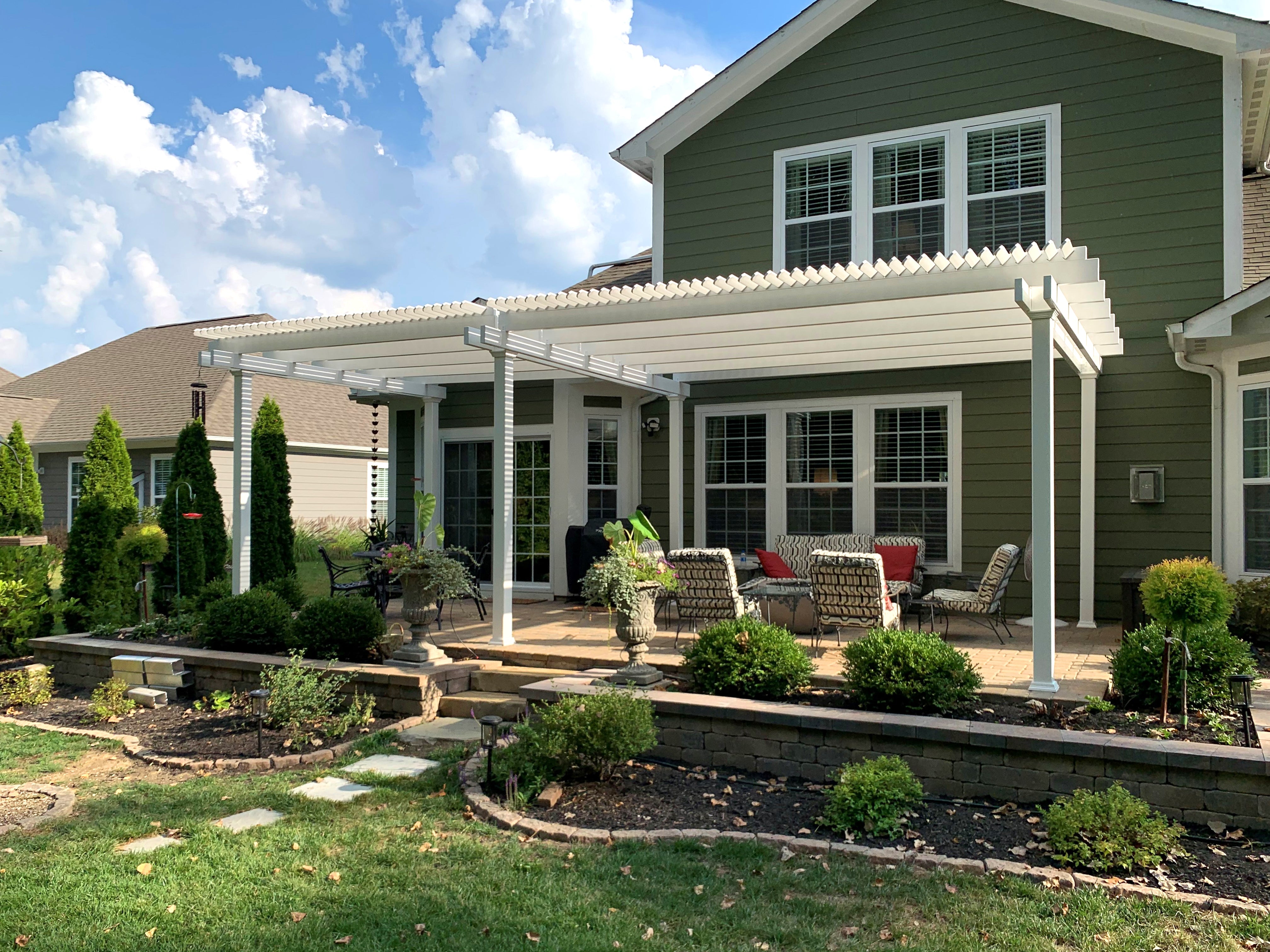 Traditional 15-Ft Deep Free-Standing Pergola Kit by Desired Width