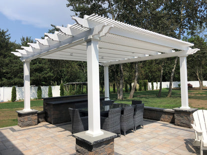 Traditional 15-Ft Deep Free-Standing Pergola Kit by Desired Width