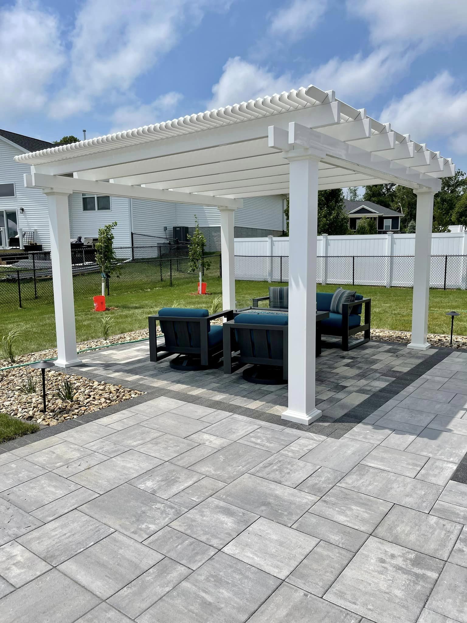 Traditional 15-Ft Deep Free-Standing Pergola Kit by Desired Width
