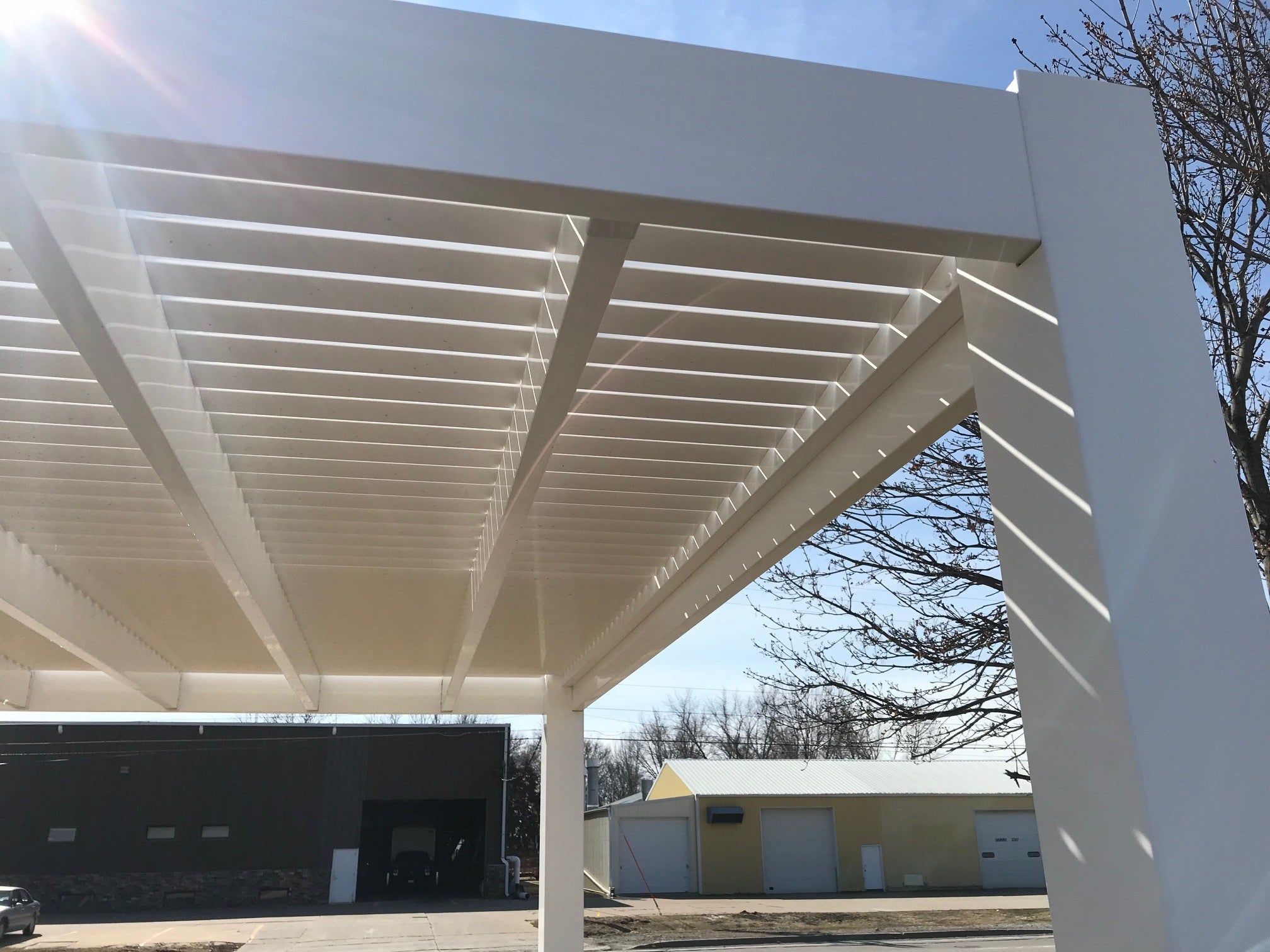 Modern 24-Ft Deep Free-Standing Pergola Kit by Desired Width