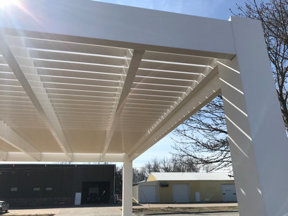 Modern 24-Ft Deep Free-Standing Pergola Kit by Desired Width