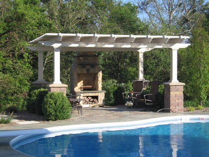 Traditional 15-Ft Deep Free-Standing Pergola Kit by Desired Width