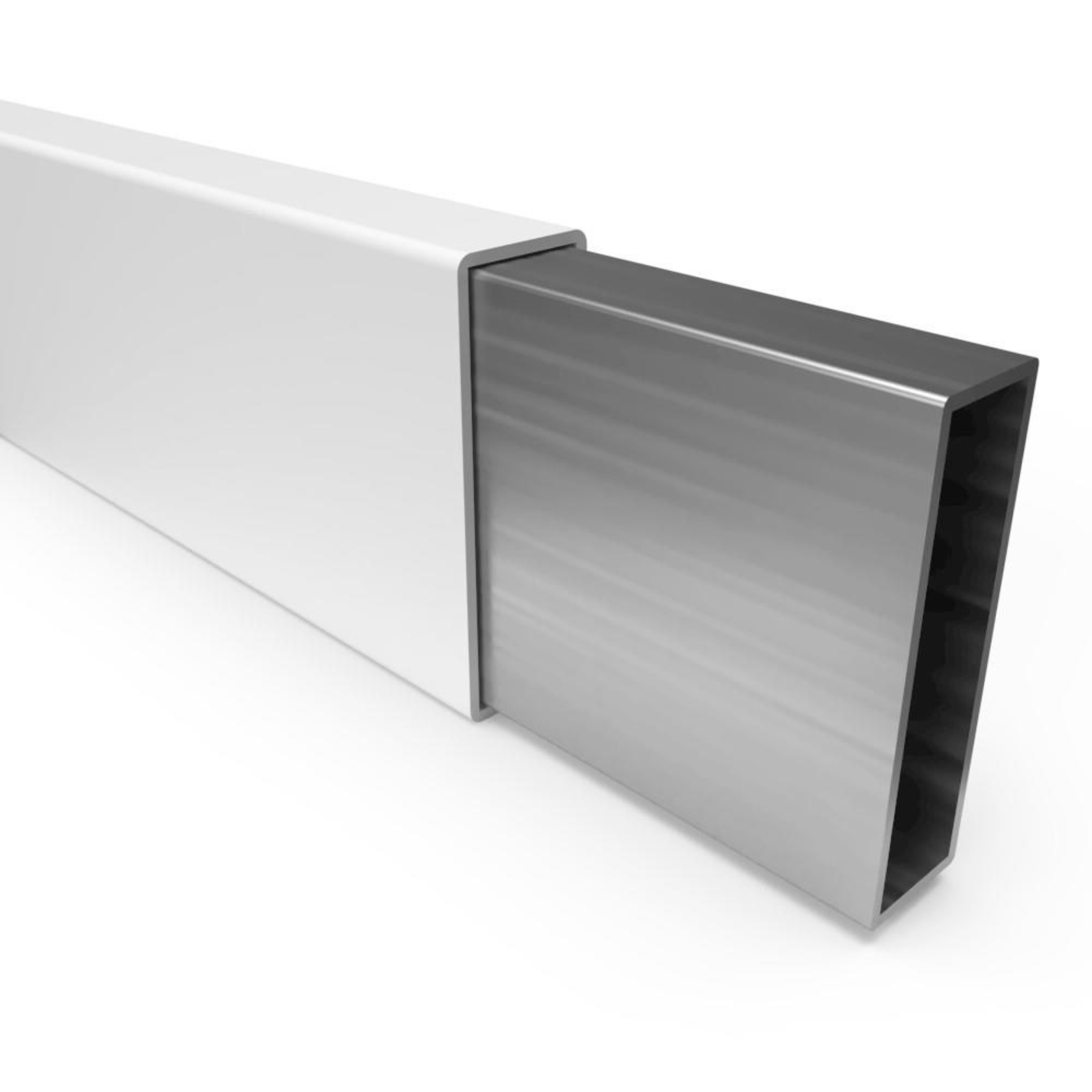 Pergola Sample aluminum with vinyl on white background