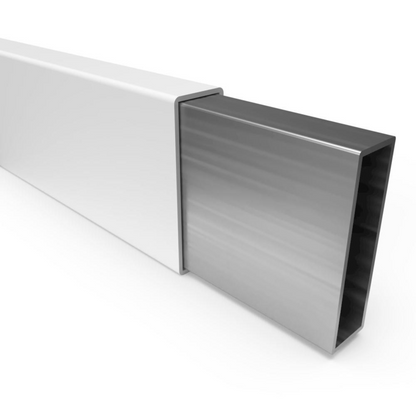 Pergola Sample aluminum with vinyl on white background
