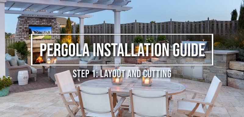 Pergola Installation Step 1